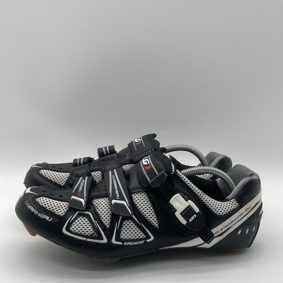 Mens Size 46 B36 Louis Garneau Revo XR3 Road Cycling Shoes Black Hook Loop - Picture 4 of 12